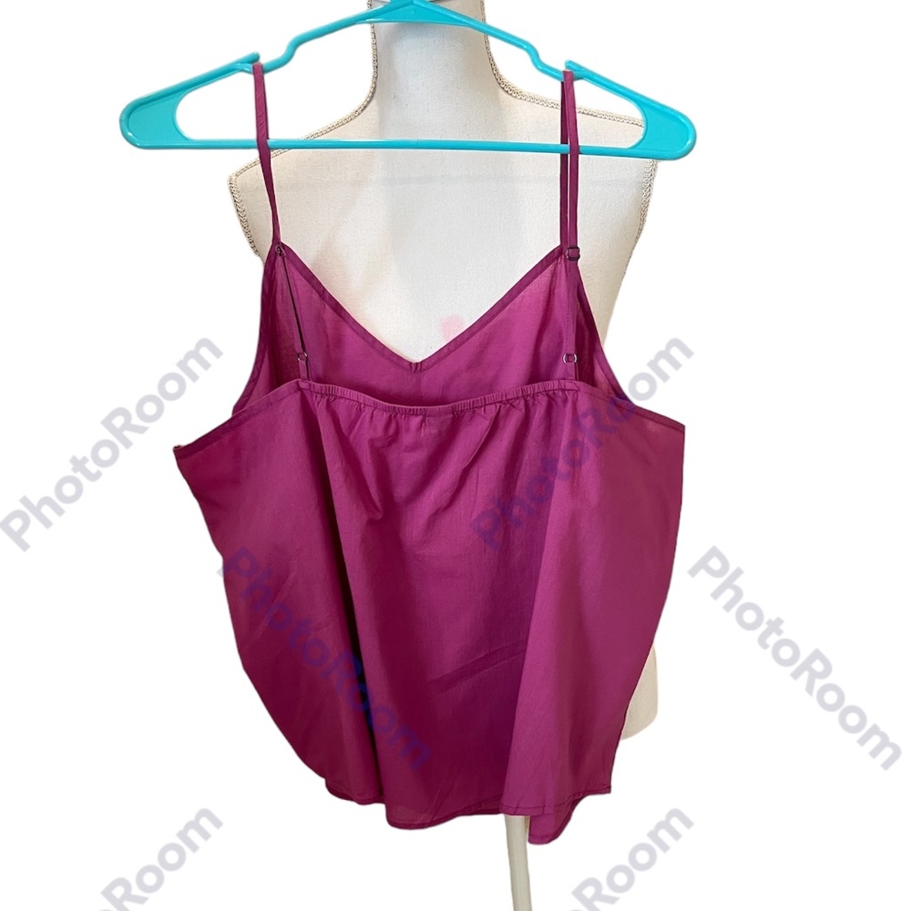 Sundance Magenta Eyelet Blouse and Tank Set - Picture 5 of 7